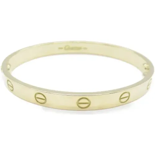 Pre-owned Gold bracelets , female, Sizes: ONE SIZE - Cartier Vintage - Modalova