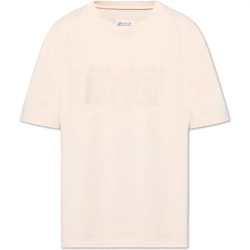 T-Shirt mit Logo , Herren, Größe: 2XL - Maison Margiela - Modalova