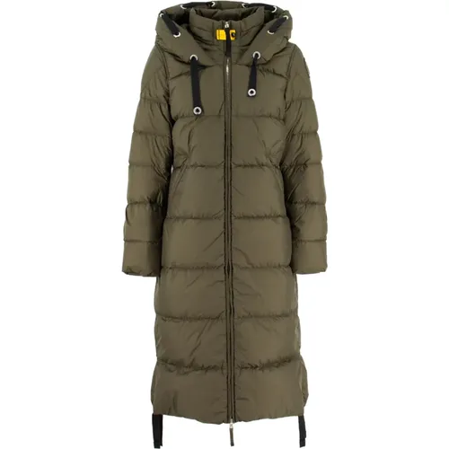 Long Hooded Down Jacket Lightweight Nylon , female, Sizes: M, XS, S, L, XL - Parajumpers - Modalova