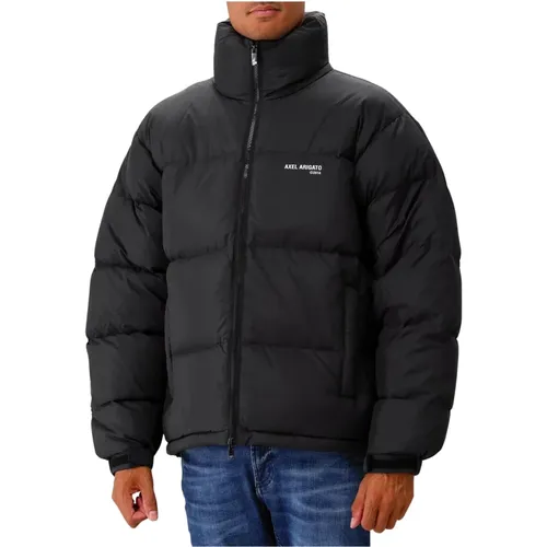 Schwarze Steppjacke mit Reißverschlusstaschen , Herren, Größe: XL - Axel Arigato - Modalova