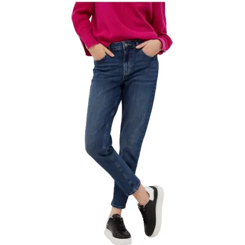 Süße schmale High-Waist-Mom-Jeans , Damen, Größe: W25 - Liu Jo - Modalova