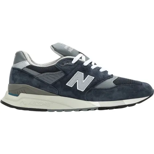 Blaue 998 Schuhe , Herren, Größe: 41 1/2 EU - New Balance - Modalova