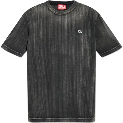 T-Shirt mit Logo T-Adjust-K8 , Herren, Größe: M - Diesel - Modalova