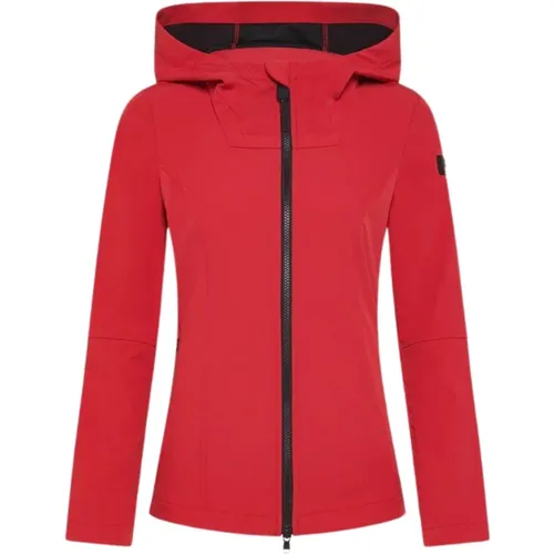 Womens Stretch Nylon Jacket with Fixed Hood , female, Sizes: S, M - Peuterey - Modalova