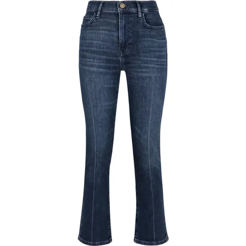 Straight Cut Cotton Jeans , Damen, Größe: W26 - Frame - Modalova