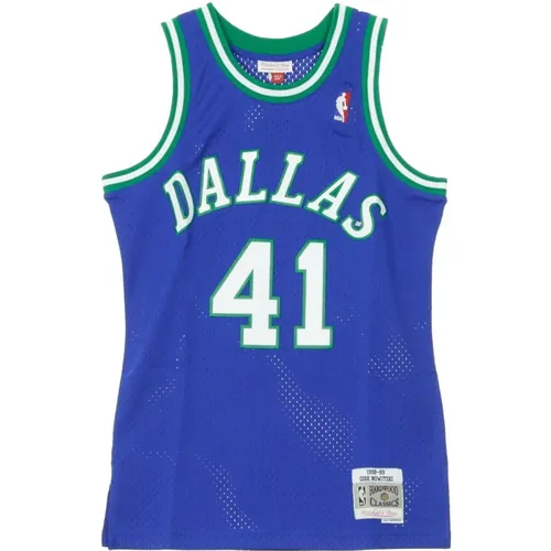 Dirk Nowitzki Basketball Tank Top , Herren, Größe: L - Mitchell & Ness - Modalova