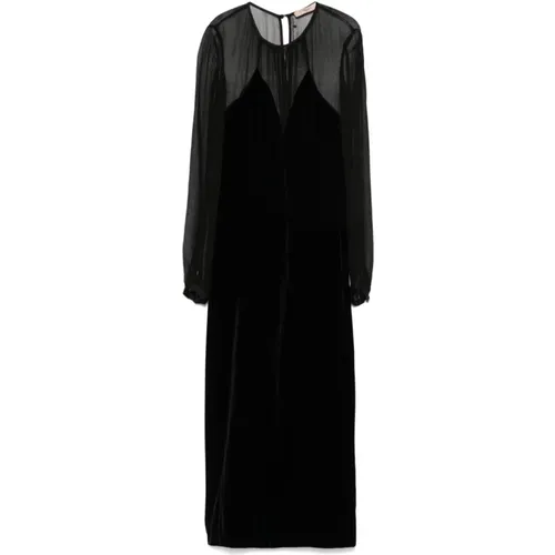 Schwarzes Kleid Set , Damen, Größe: XS - Twinset - Modalova