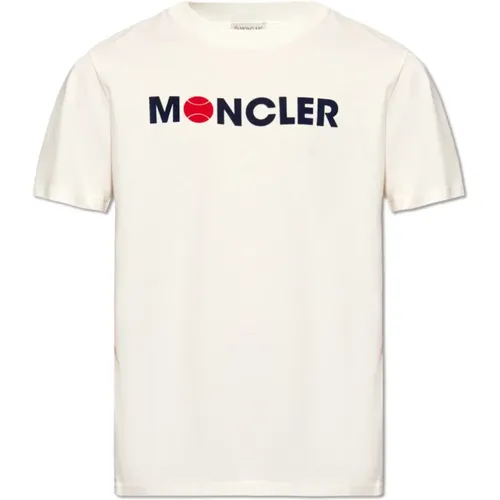 T-Shirt mit Logo Moncler - Moncler - Modalova