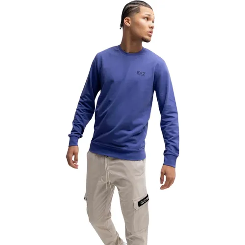 Core Identity Pullover Blau Stilvoll Herren , Herren, Größe: L - Emporio Armani - Modalova