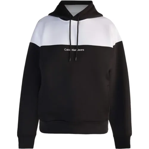 Color Block Hooded Sweatshirt , male, Sizes: XL, 2XL, L, S, M - Calvin Klein - Modalova
