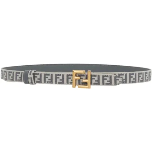 Reversible Jacquard Leather Belt , female, Sizes: 75 CM - Fendi - Modalova