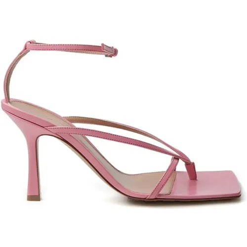 Elegante rosa Ledersandalen für anspruchsvollen Stil - Bottega Veneta - Modalova