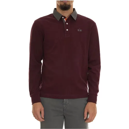 Ruggero Langarm Polo Shirt , Herren, Größe: M - LA MARTINA - Modalova