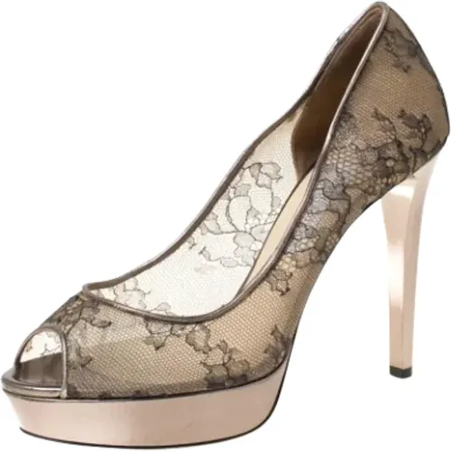 Pre-owned Lace heels , female, Sizes: 7 UK - Jimmy Choo Pre-owned - Modalova