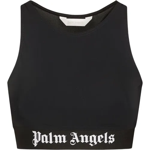 T-Shirts , Damen, Größe: M - Palm Angels - Modalova