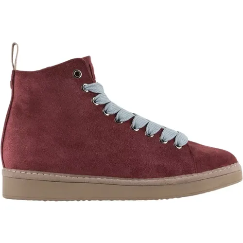 Burgundy-Azure Wildleder Stiefeletten , Damen, Größe: 36 EU - Panchic - Modalova