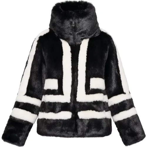 Sports jacket made of artificial fur , female, Sizes: S, M, L - Fortini - Modalova