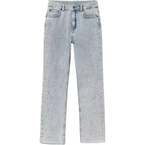 Slim Fit Jeans mit Strass , Damen, Größe: W25 - Twinset - Modalova