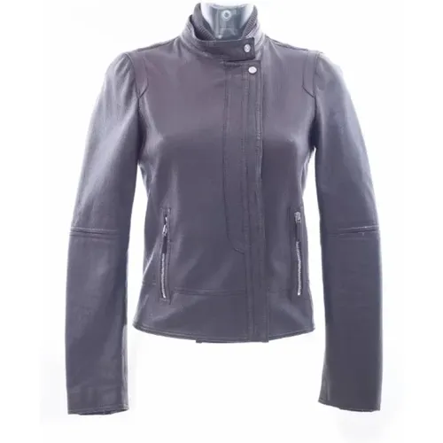 Pre-owned Leather outerwear , female, Sizes: L - Gucci Vintage - Modalova