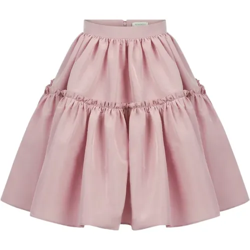 Taffeta Midi Babydoll Skirt , female, Sizes: M - Nina Ricci - Modalova