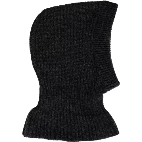 Anthracite Lambswool Hood - Ac1147 Lk1026Bk981 , male, Sizes: S - Lemaire - Modalova