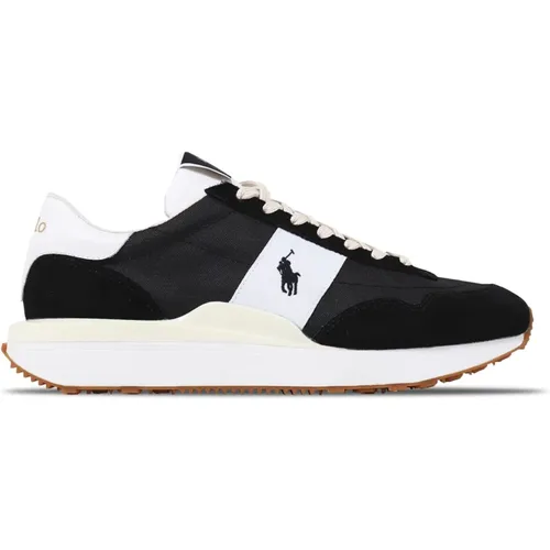 Schwarz/Weiß Herren Sneakers Train 89 , Herren, Größe: 44 EU - Ralph Lauren - Modalova