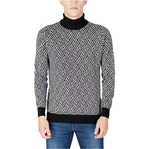 Schwarzer Strick Rollkragenpullover , Herren, Größe: 2XL - Antony Morato - Modalova