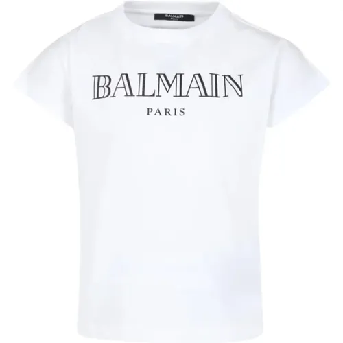 Kurzarm Baumwoll-T-Shirt Balmain - Balmain - Modalova