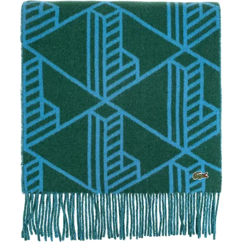 Wool scarf , male, Sizes: ONE SIZE - Lacoste - Modalova