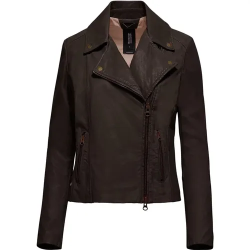 Tiss Leather Biker Jacket , female, Sizes: XL, M, L, 2XL - BomBoogie - Modalova