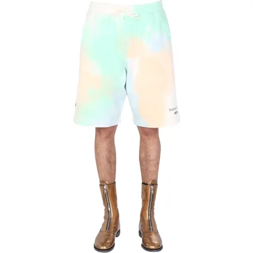 TIE DYE Pattern Bermuda , male, Sizes: M, S - Msgm - Modalova