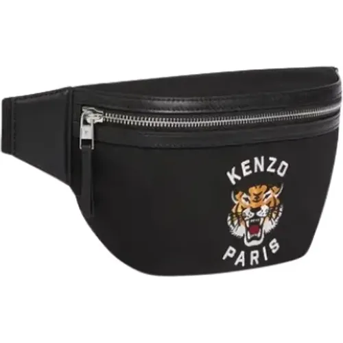 Varsity Belt Bag with Lucky Tiger , male, Sizes: ONE SIZE - Kenzo - Modalova