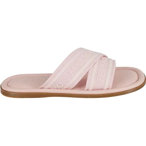 Rosa Sandalen Laurene , Damen, Größe: 39 EU - Salvatore Ferragamo - Modalova