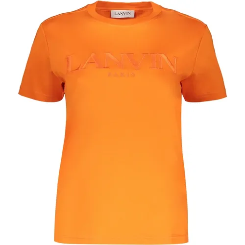 Besticktes Baumwoll-T-Shirt Lanvin - Lanvin - Modalova