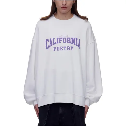 California Poetry Varsity Crew Sweatshirt , Herren, Größe: M - Nahmias - Modalova