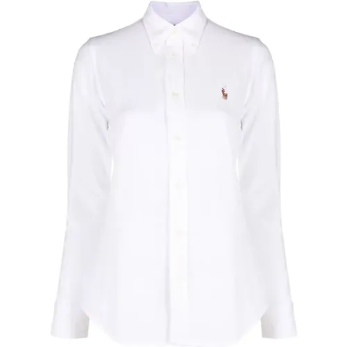 Weiße Hemd , Damen, Größe: L - Polo Ralph Lauren - Modalova