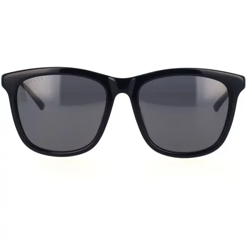 Timeless Rectangular Sunglasses with Iconic Web Design , male, Sizes: 55 MM - Gucci - Modalova