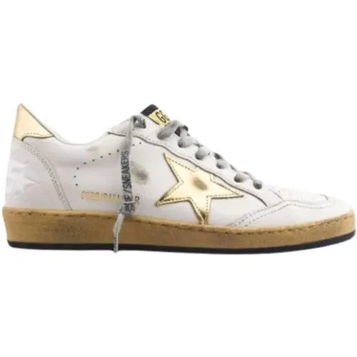 Vintage Ball Star Sneakers with Golden Details , male, Sizes: 5 UK - Golden Goose - Modalova