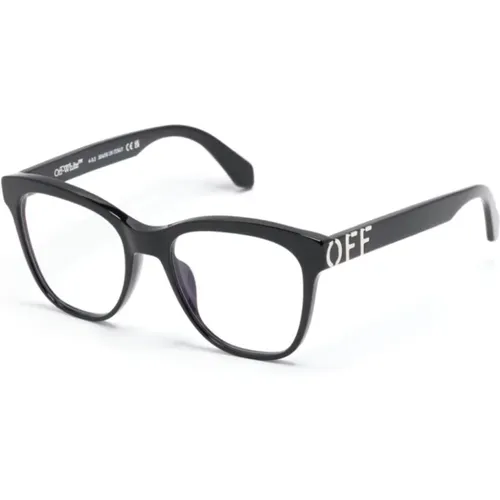 Schwarze Optische Brille Stilvolles Must-Have , unisex, Größe: 54 MM - Off White - Modalova