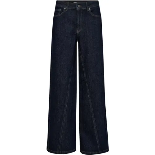 Panel Pant Dark Denim Stylische Hose - Co'Couture - Modalova