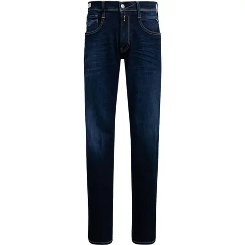 Washed Denim Jeans , male, Sizes: W31 L30, W32 L32, W30 L30, W32 L30, W33 L32, W36 L32 - Replay - Modalova