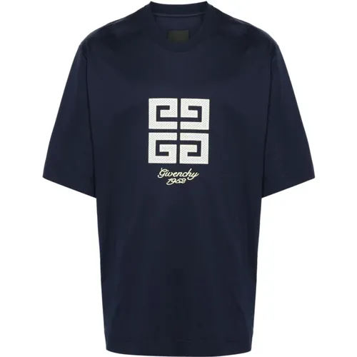 Besticktes Logo Jersey T-shirts und Polos - Givenchy - Modalova