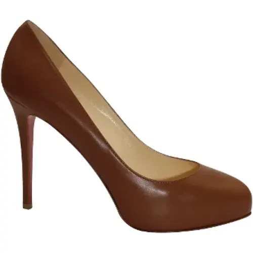 Pre-owned Leather heels , female, Sizes: 8 1/2 UK - Christian Louboutin Pre-owned - Modalova