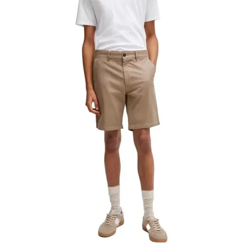 Slim Fit Cotton Shorts Bermuda Collection , male, Sizes: W35, W40, W33, W36, W30, W31, W32, W34, W38 - Boss - Modalova