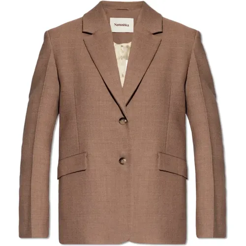 Karo locker sitzender Blazer , Damen, Größe: M - Nanushka - Modalova