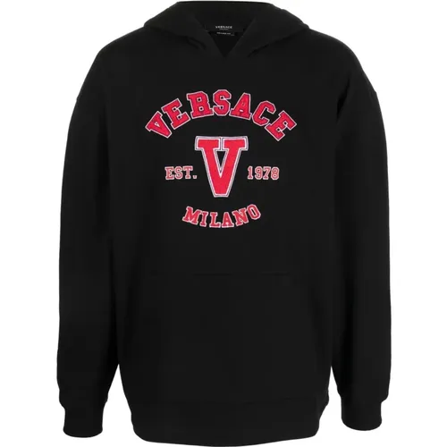Stylish Sweatshirt for Men , male, Sizes: XL, M - Versace - Modalova