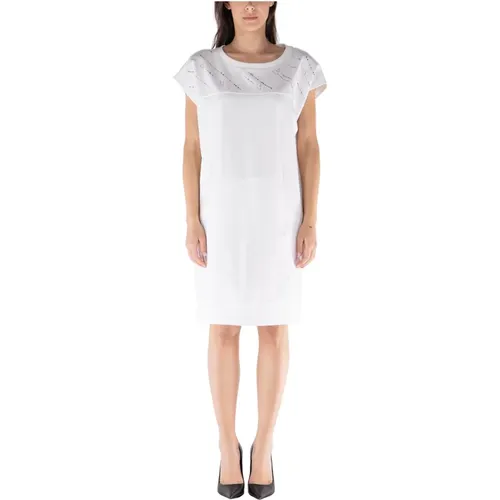 Elegantes kurzes Kleid mit Strass , Damen, Größe: M - Liu Jo - Modalova