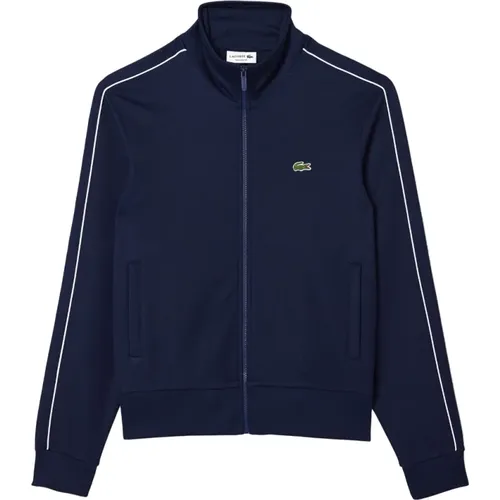 Blaue Paris Jacke Sweatshirt Ss24 , Herren, Größe: M - Lacoste - Modalova