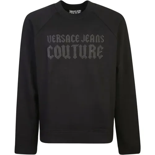 Schwarzer Sweatshirt Aw24 Stilvoll Modern Luxus - Versace Jeans Couture - Modalova