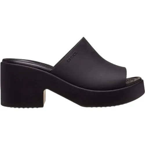 Schwarze Sandalen für den Sommer , Damen, Größe: 36 EU - Crocs - Modalova